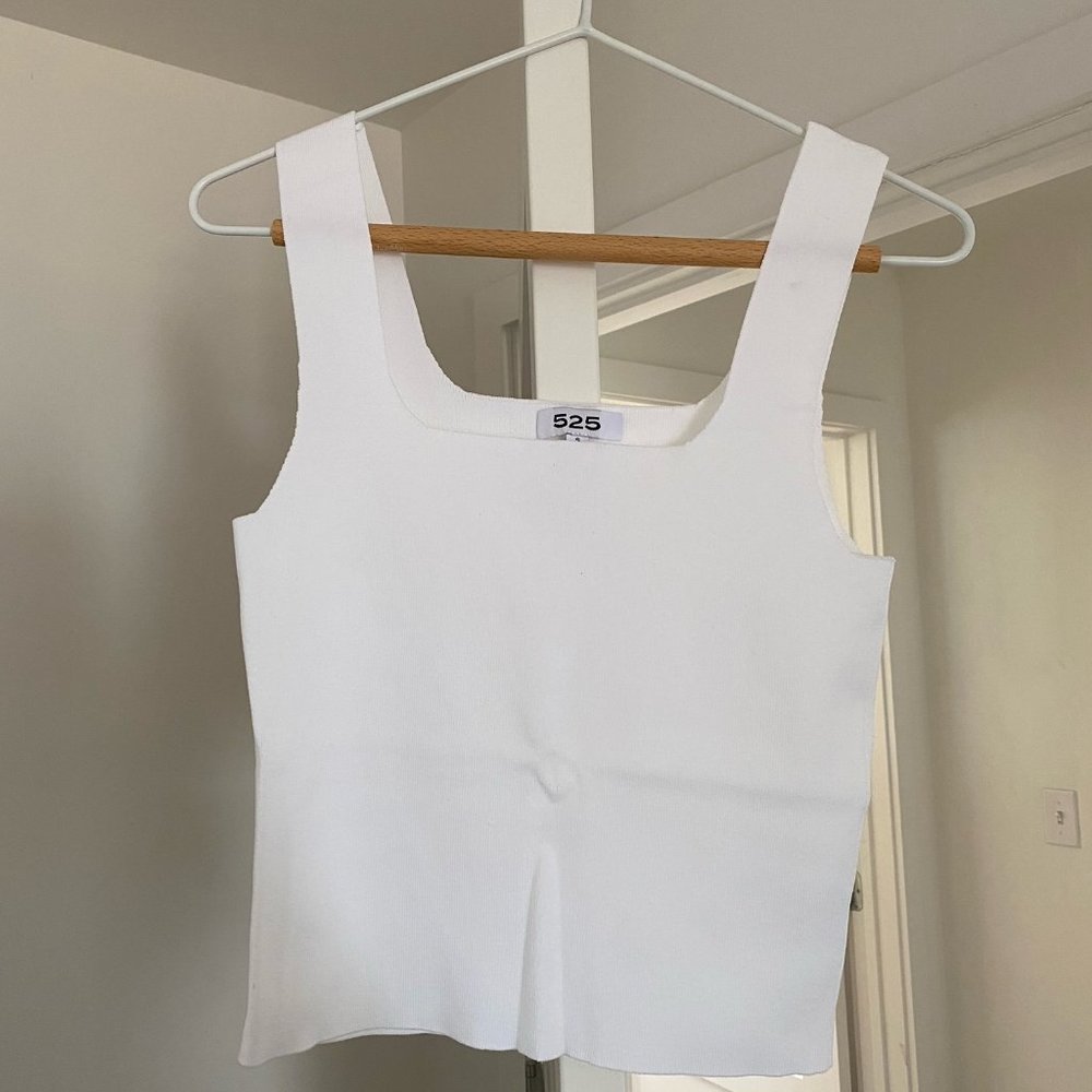 525 America Crop Tank White Size Small